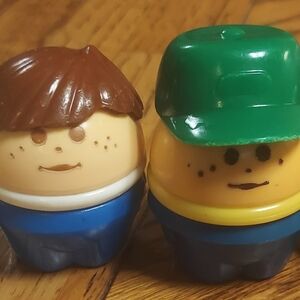Charming Kids Toy Figures - Blue, Green, and Brown